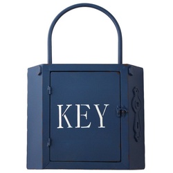 HTI-Line Schlüsselkasten Retro Schlüsselkasten KEY, Schlüsselbox Schlüsselleiste Vintage blau