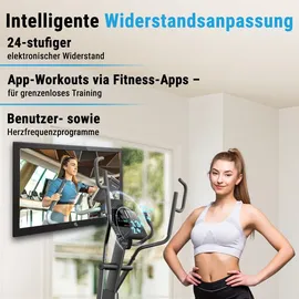 AsVIVA Crosstrainer Smart E4 Pro Grau