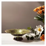 Marrakesch Orient & Mediterran Interior Orientalische Indische Messingschale Rayhan goldfarben/silberfarben