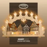 Weigla LED Schwibbogen Altstadt Fachwerkhaus 66 x 41 x 6 cm
