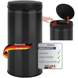 deluke Sensor Mülleimer 70 l Schwarz