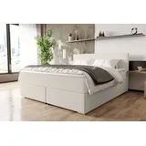 99rooms Phönix Boxspringbett 180x200 cm Cordstoff POSO Greige