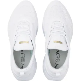 Puma Cassia Plateau Sneaker Damen white/white/team gold 37