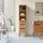 Tikamoon Teak Slats Hochschrank 41 x 180 x 41 cm Beige Massivholz