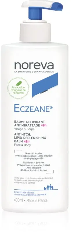 Noreva Eczeane Anti-Itch Lipid-Replenishing Balm 48H die beruhigende Creme Für Gesicht und Körper 400 ml