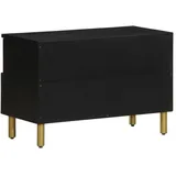 vidaXL TV-Schrank Lowboard 70x33x46 cm Schwarz Holzwerkstoff