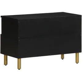 vidaXL TV-Schrank Lowboard 70x33x46 cm Schwarz Holzwerkstoff