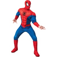 Rubies Offizielles Marvel Spiderman-Kostüm für Erwachsene – Größe XL – Kostüm mit langärmeligen Overall, Sturmhaube und Stiefelüberzug