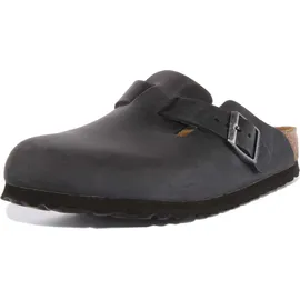 Birkenstock Boston Nubukleder geölt schwarz 38