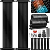tillvex Pool Solarkollektor Set schwarz 120 cm x 300 cm