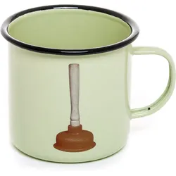 Seletti Wears Toiletpaper Plunger Becher emailliert