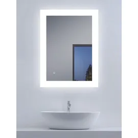 Talos Badspiegel Bright (Komplett-Set), BxH: 80x60 cm, energiesparend, mit Sensorschalter
