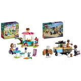 LEGO Friends Pfannkuchen-Shop Set, Kreatives Spielzeug & Friends Rollendes Café, Kleines Bäckerei-Spielzeug für Kinder