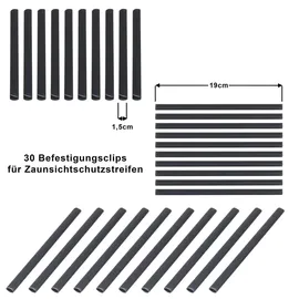 Hanse Sichtschutzstreifen 35 m x 19 cm Anthrazit PVC