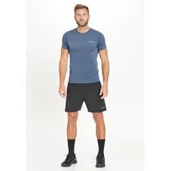 Funktionsshirt ENDURANCE "Jaro", Herren, Gr. L/XL, grau (grau, blau), 62% Polyamid, 38% Polyester, unifarben, sportlich, normal, Rundhals, Kurzarm, Shirts, mit reflektierenden Elementen