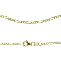 Firetti Collierkettchen »Schmuck Geschenk Gold 333 Halsschmuck Halskette Goldkette Figarokette«, 97121421-45 gelbgoldfarben