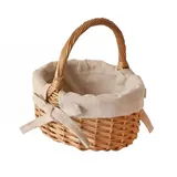 predolo Kleiner Weidenkorb, leerer Geschenkkorb, vielseitiger Weiden-Picknickkorb, für die Ernte, Hochzeit, Gartendekoration
