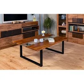 möbelliebling Couchtisch Baumkante Braun Akazie 118 x 45 x 80 cm