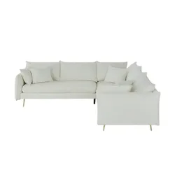 Ecksofa   Edesia Corner , weiß , Maße (cm): B: 255 H: 80 T: 255