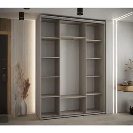 möbel kryspol Schwebetürenschrank Dakota 160 x 235,2 x 45 cm Schwarz