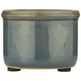 ib laursen Mini Blumentopf Hilda mit krakelierter Oberfläche, H4,7 x Ø6,5 cm, blau