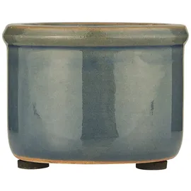 ib laursen Mini Blumentopf Hilda mit krakelierter Oberfläche, H4,7 x Ø6,5 cm, blau