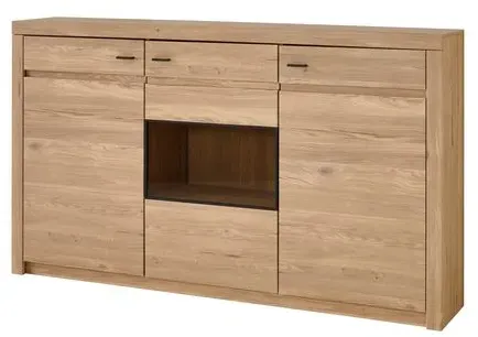 IDEAL Wohnen Sideboard Winston Holzoptik Braun Eiche