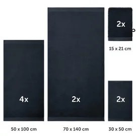 Blumtal Handtuchset 10-tlg. dunkelblau