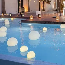 Newgarden Solarleuchte Kunststoff 20 LED schwimmend IP68 blau
