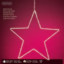 Lumineo LED Stern-Beleuchtung 130 Lichter - warmweiß - Schwarz