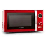 Klarstein Fine Dinesty 2in1-Mikrowellen-Ofen Retro 23L 1000W 12 Programme rot Rot