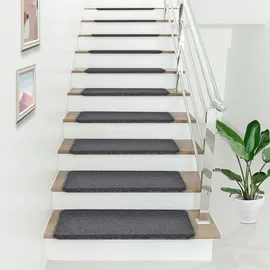 [en.casa] Stufenmatte 65 x 24 cm Dunkelgrau