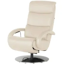 Hukla Relaxsessel Florian Leder 73 x 109 x 91 cm Creme elektrisch