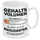 Herzbotschaft Kaffeetasse 0,22 l Weiß