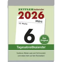 Zettler Tagesabreißkalender 305 XL 8,2x10,7 cm 2026