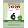 Zettler Tagesabreißkalender 305 XL 8,2x10,7 cm 2026