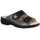 Finn Comfort Zeno, Pantolette Schwarz, leder (maglia/naoppaseda/stretch) für Damen, grün, Größe 42 EU
