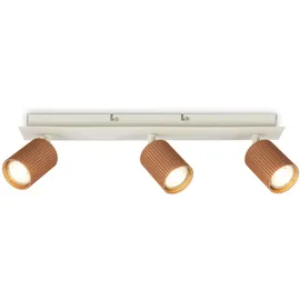Briloner Deckenlampe 3-flammig schwenkbar 45 x 8 x 9 cm Grau/Braun