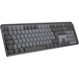 Logitech MX Mechanische kabellose beleuchtete Performance-Tastatur, Leise Tasten, Hintergrundbeleuchtung, Bluetooth, USB-C, macOS, Windows, Linux, iOS, Android, Französisches AZERTY-Layout - Grau