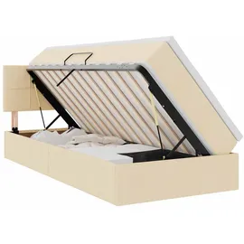 vidaXL Bett 90 x 200 cm Weiß