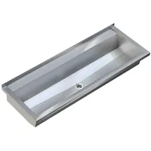 KWC Waschrinne, PLANOX, Edelstahl, W.-Mont., 1800x210x442 mm, m. Arm-bank