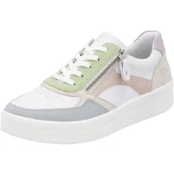 Remonte Plateausneaker, Freizeitschuh, Halbschuh, Schnürschuh in schmaler Form Remonte weiß-pastellfarben 40