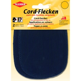 Kleiber + Co.GmbH Cord Flecken, Baumwolle, blau, 13,5 x 10 cm, 2