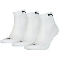 Puma Unisex Quarter-Socken, Vorteilspack - Cushioned, Quarter Socken white 35-38