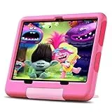 FIRMAST Kid Kinder Tablet 10 Zoll, Tablet für Kinder mit Android 13,10GB+128GB/1TB Tablet, GMS-Zertifiziert, Elterliche Kontrolle, vorinstallierte Lernsoftware und Spiele, Wi-Fi, Type-C (Rose)