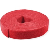 Value Klettband auf Rolle, 10mm, Rot