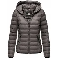 NAVAHOO Damen Stylische Steppjacke Übergangsjacke mit Kapuze Neevia