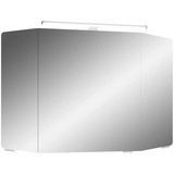 Pelipal Spiegelschrank Cassca Sprint, Weiß, Metall, 6 Fächer, 100x67x17 cm, Made in Germany, Typenauswahl, erweiterbar, umfangreiches Zubehör erhältlich, Badezimmer, Badezimmerspiegel, Spiegelschränke