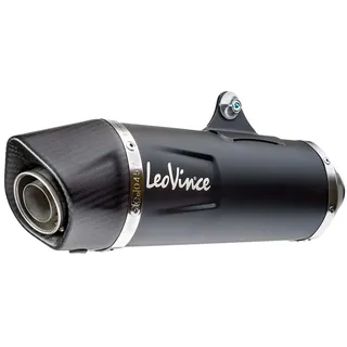 LeoVince Nero Honda Integra 750/dct/abs/nc 750 S/x/dct/abs 16-20 Ref:14042 Stainless Steel&carbon Homologierter Schalldämpfer - Black / Silver - Homologated
