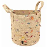 El Puente Allzweckkorb Flechtkorb mit Henkeln // Ø 25 oder 30 cm // Recycelt, Fair Trade, Recycelt